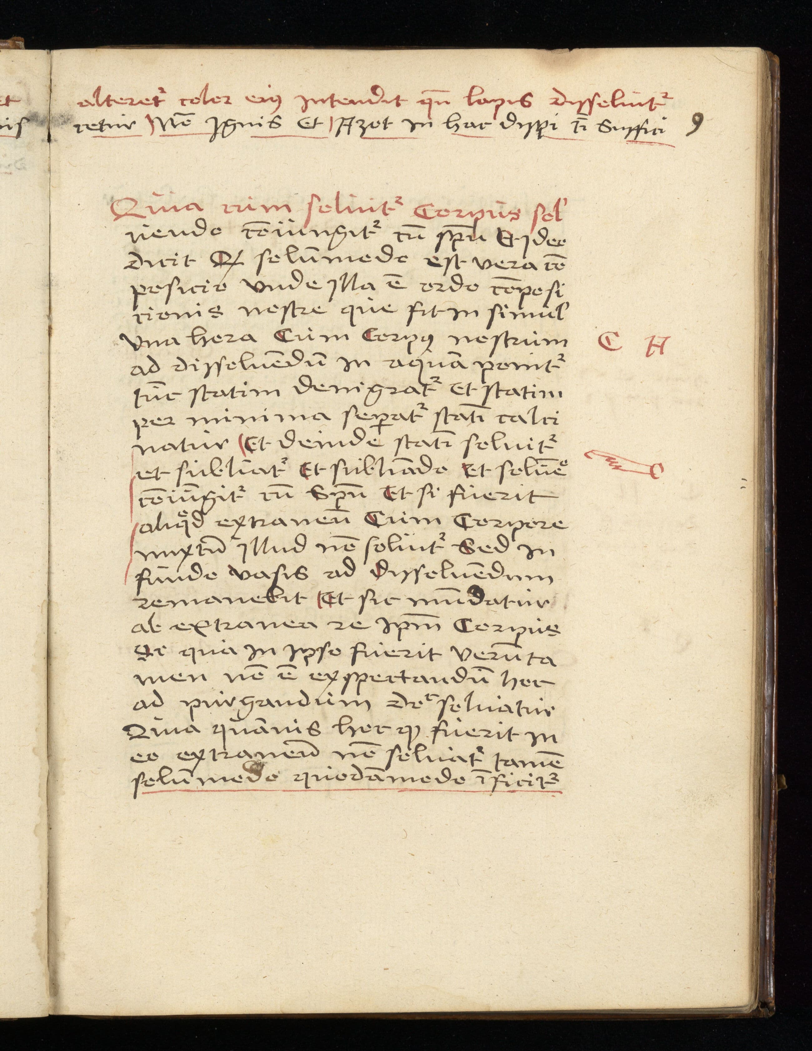 A sixteenth-century alchemical manuscript page with vessels and process symbols